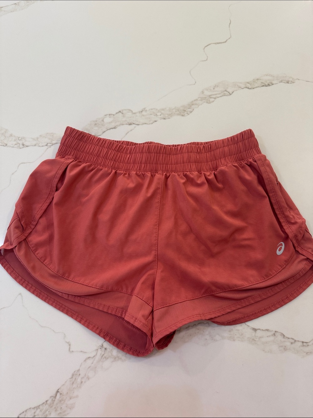 ASICS Coral Pink Athletic Running Shorts